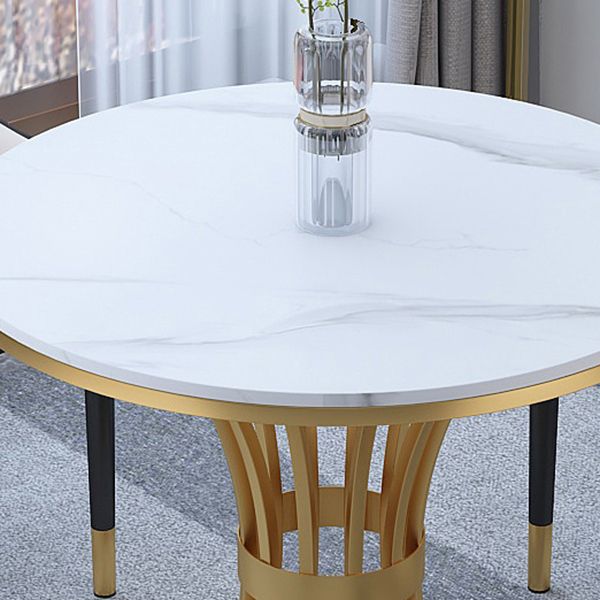 Glam 1/2/3/4/5 Pieces Dining Set Sintered Stone Dining Table Set for Dining Areas
