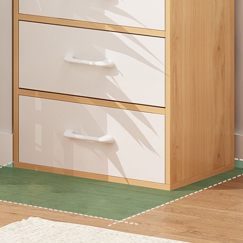Contemporary Rectangle Gloss Finish with Drawer Chest,18.9" L