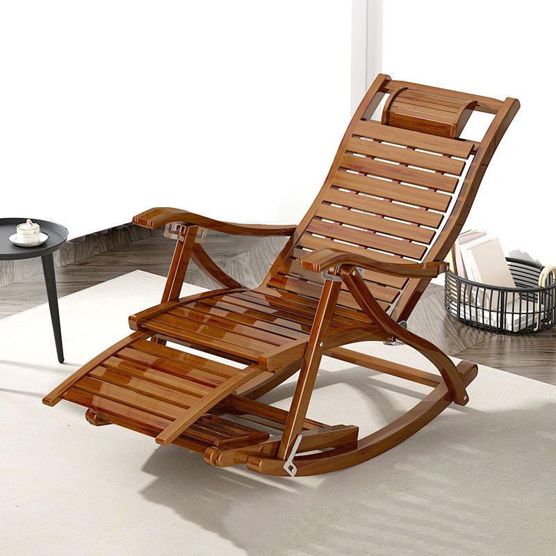 Modern Glider Chair Solid Wood Rocking Chair for Living Room