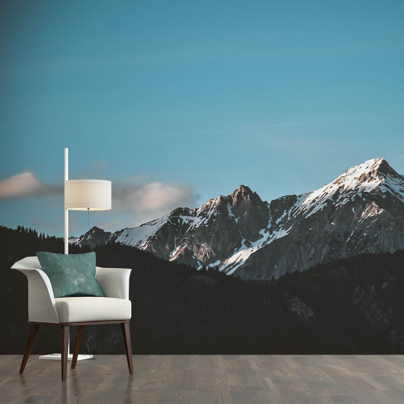 Blue Sky Style Mountain Wall Mural Wallpaper Photography Mildew Resistant for Wall Decor