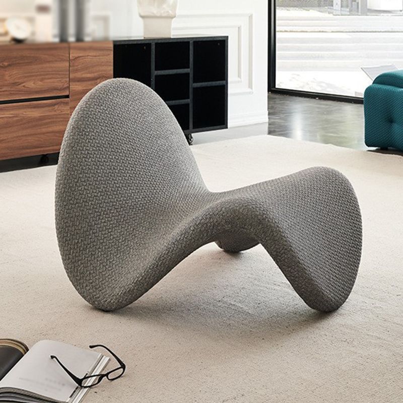 Armless Chair 29.5" L x33.8" W x25.5" H Chunky Textured Chair for Living Room