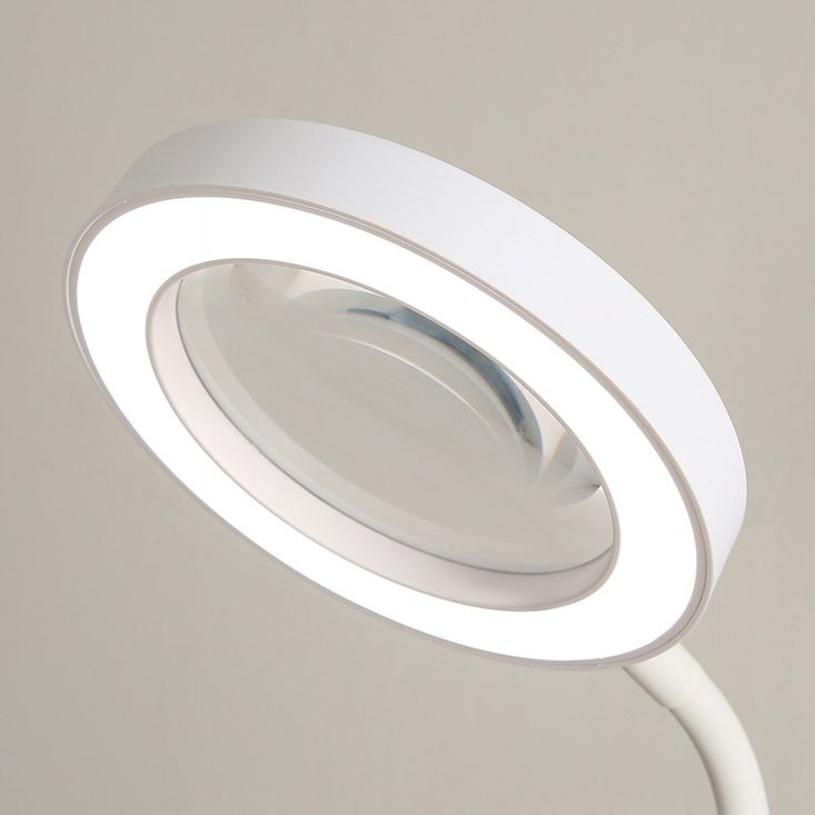 Circle Shape Metal Floor Lighting Contemporary Style 1 Light Floor Lamp