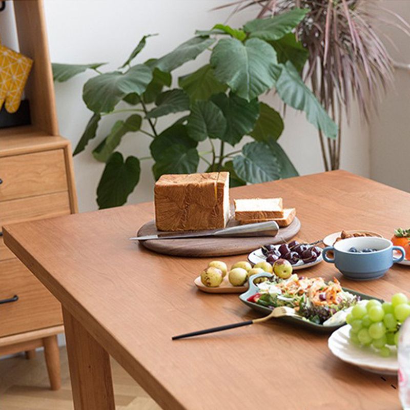 Modern Trestle Dining Table Solid Wood Dining Table for Dining Room