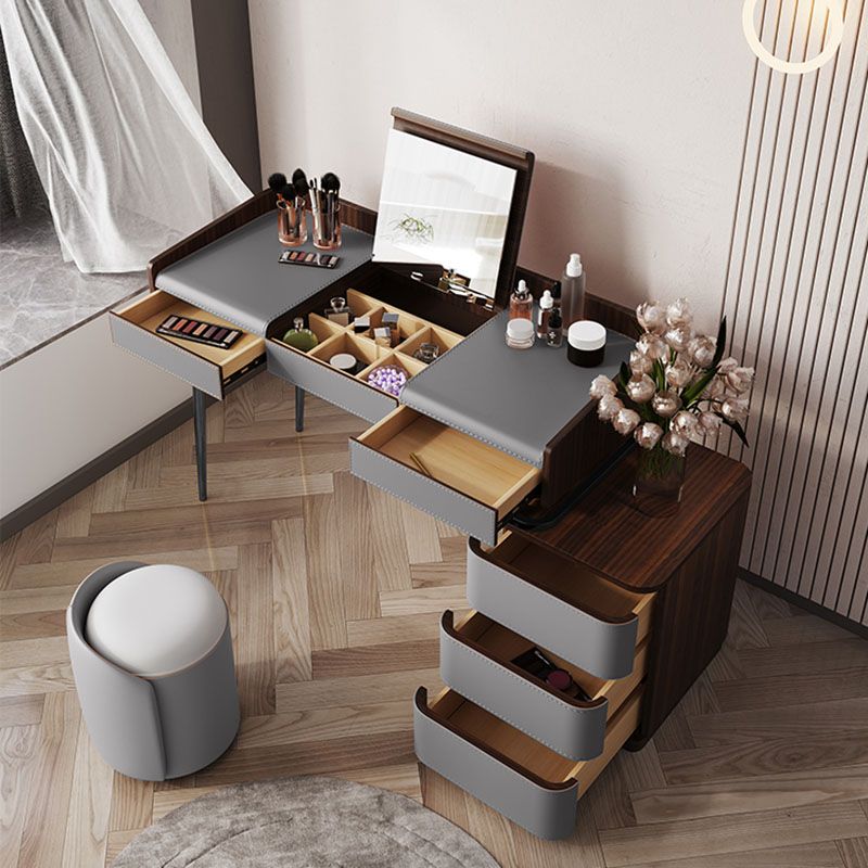 3 Drawer Dressing Table Storage Box with Makeup Table and Stool