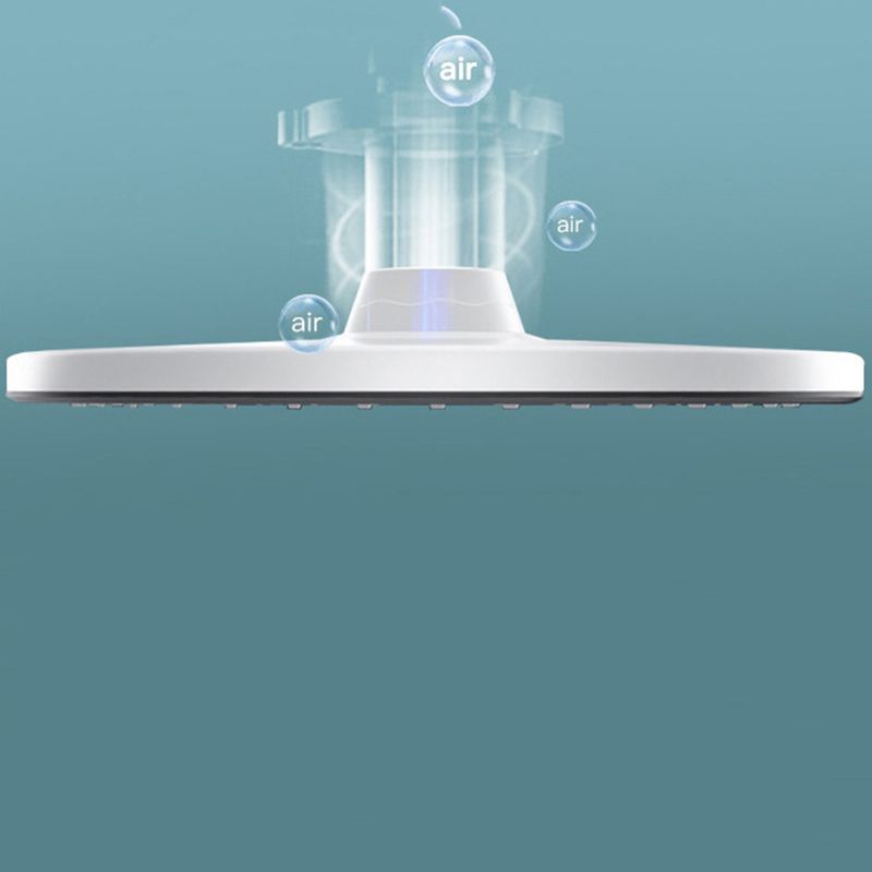 Modern Adjustable Water Flow Shower Faucet  Hose Shower System on Wall in White