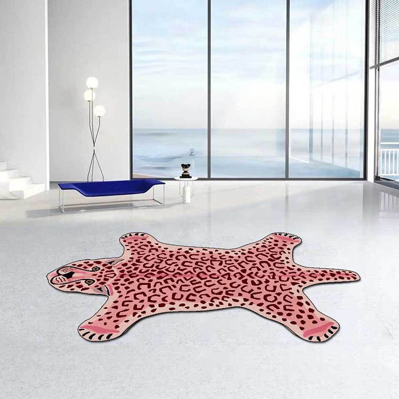 Tappeto di tappeto in poliestere di tappeti in poliestere per tappeti per leopardo leopardo per soggiorno resistente alle macchie per soggiorno
