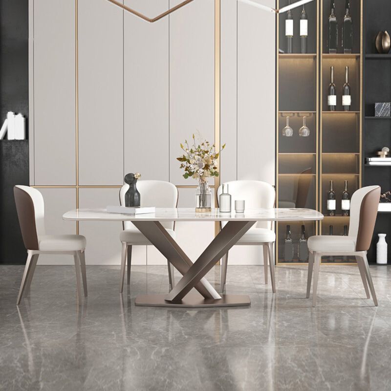 Modern Dining Set Stone 1/4/5/7 Pieces Dining Furniture for Home