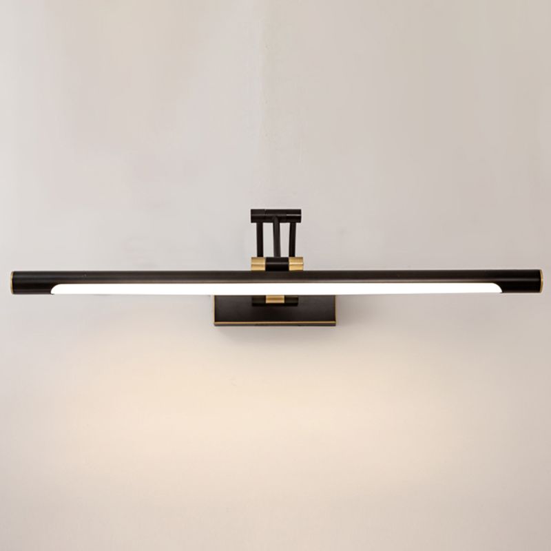 Simplicité moderne LED Mur Light Copper Linear Wall Lampe avec une teinte acrylique