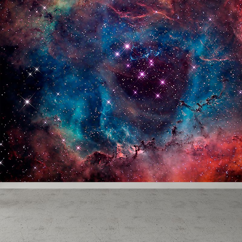 Couleur foncée trou noir mural décalcomanie univers contemporain résistant aux taches décoration murale