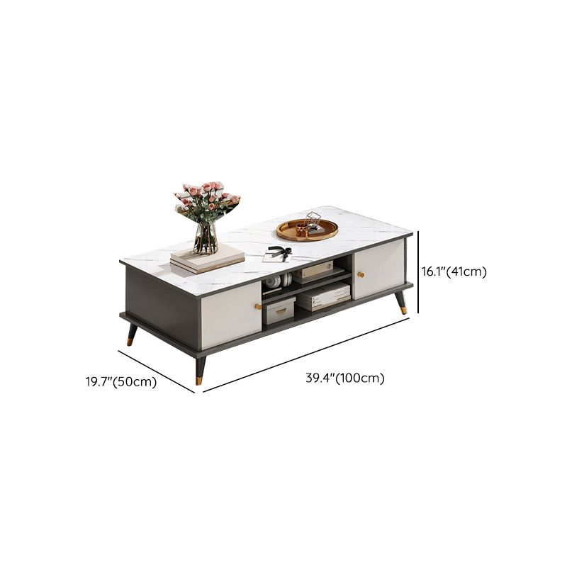 Rectangular Modern Simple Coffee Table 1 Single Cocktail Table for Home