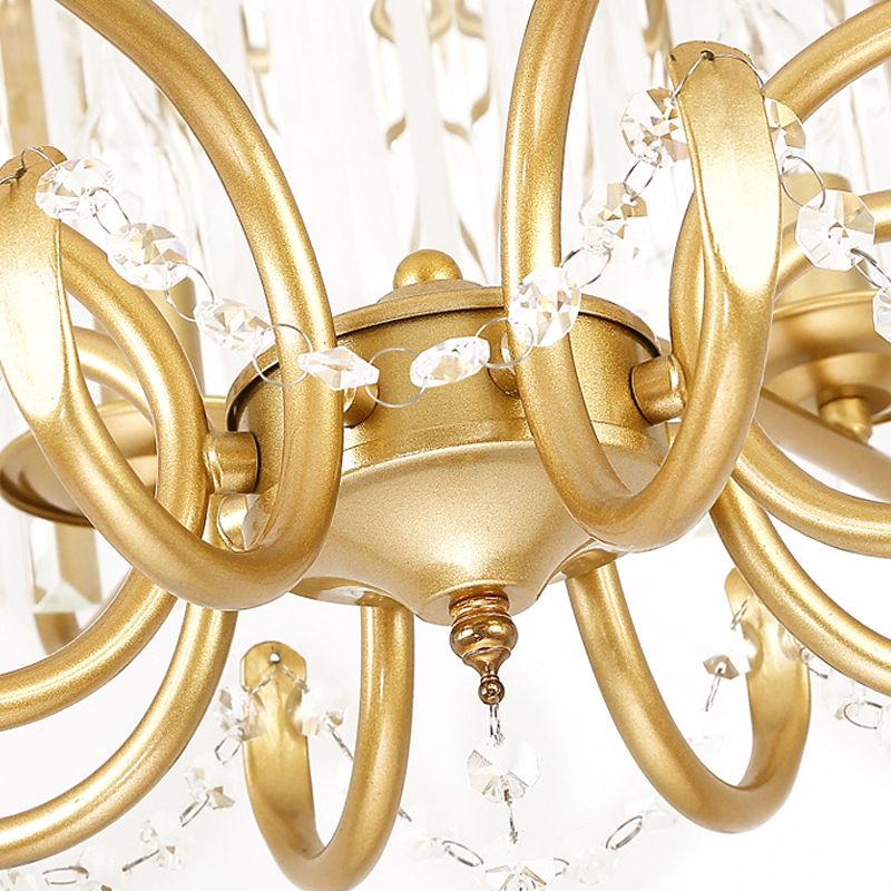 Lampadella Lantern Luce contemporanea sfaccettata PRISM CRIDULO CERCHIO 8 LUCI SORDAGGIO SUGGERIMENTO BLACO/Oro