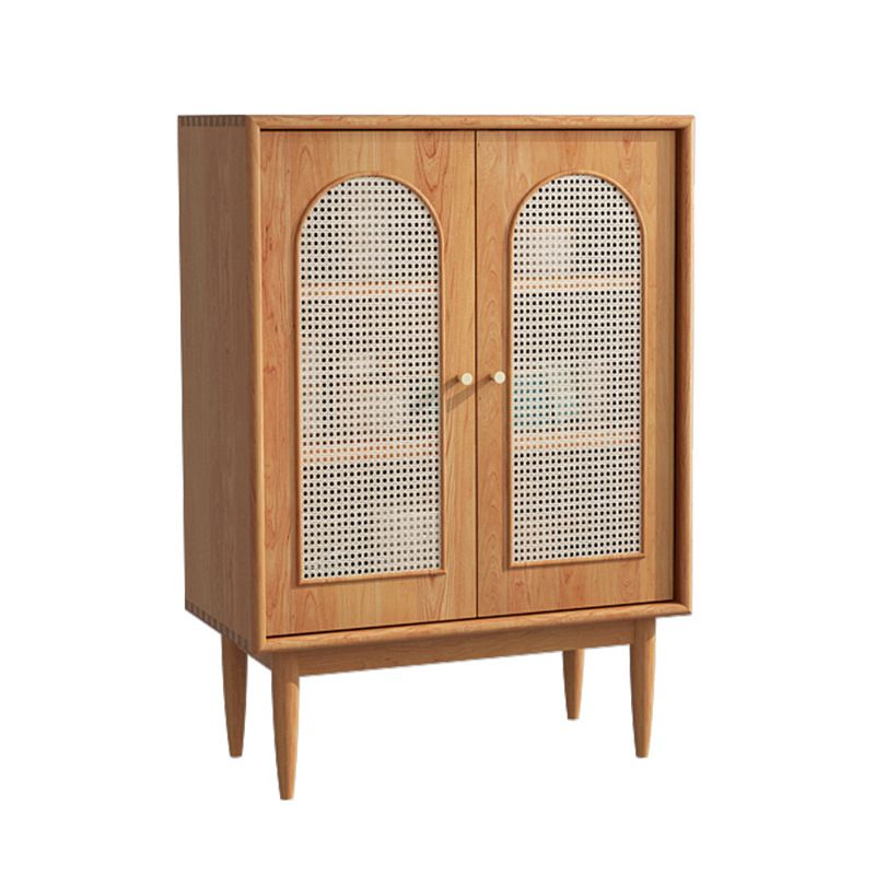 Contemporary Dining Buffet Solid Wood 42"H Sideboard Table with Cabinets