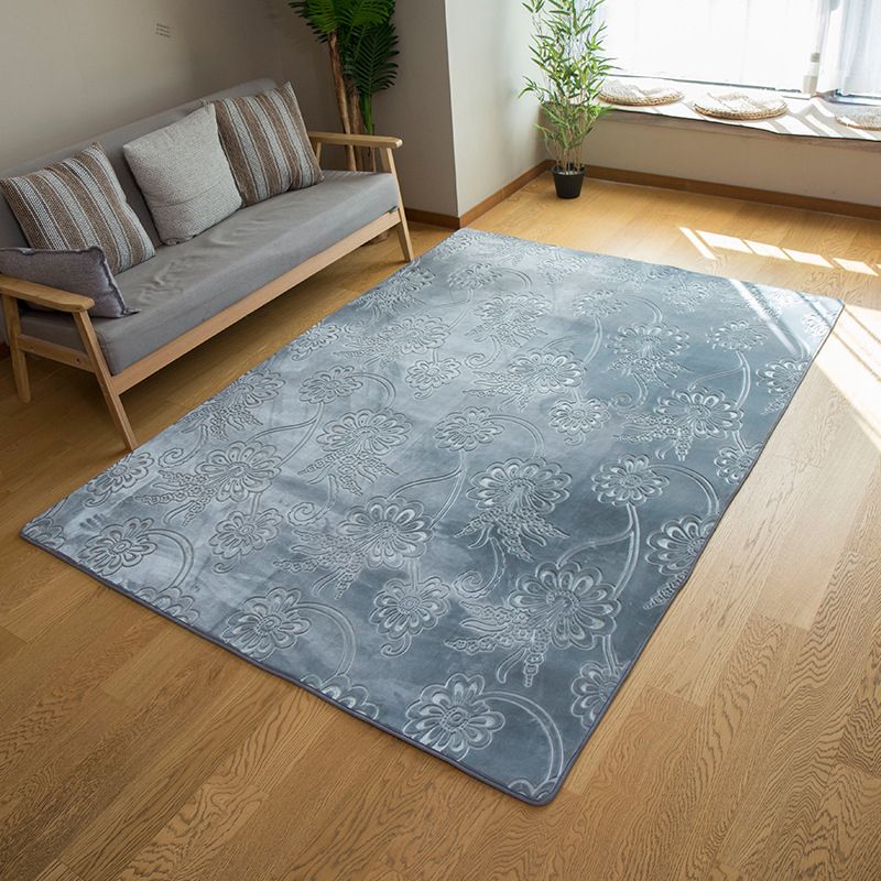 Dark Brown Diamond Rug Polyester Modern Rug Washable Rug for Drawing Room