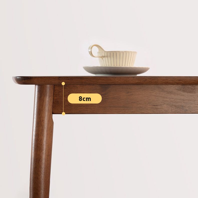 Modern Style Rectangle Dining Room Table Set Solid Wood Top Dinette Set with 4 Legs Table