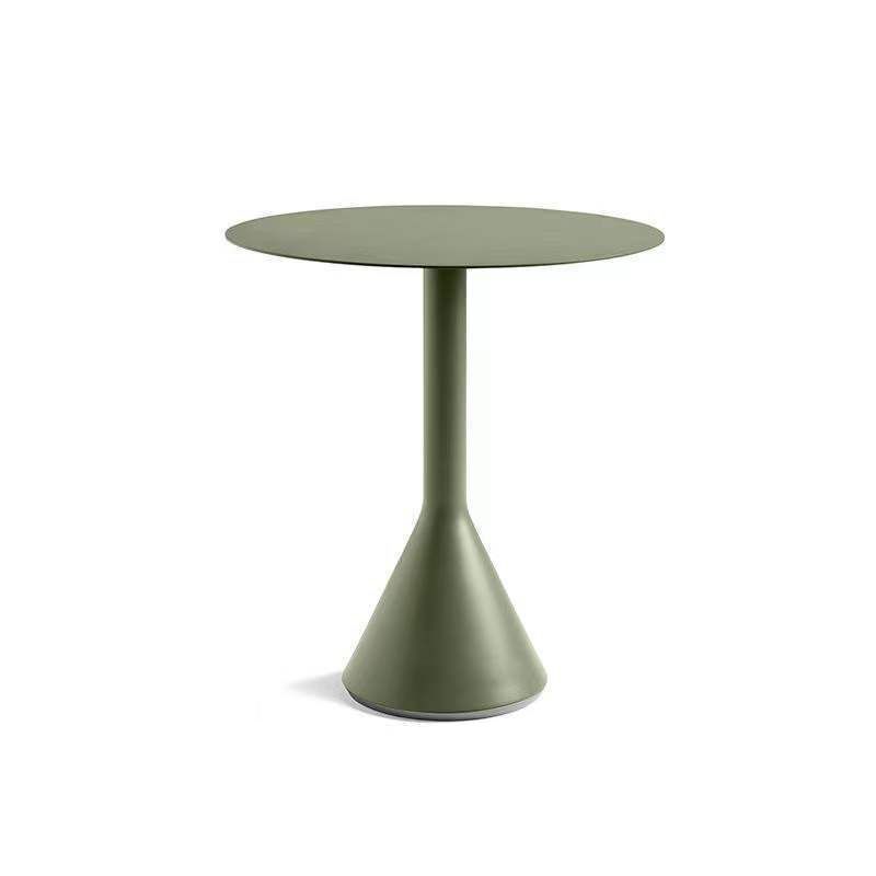 Contemporary Green Dining Table Metal Dining Table for Outdoor