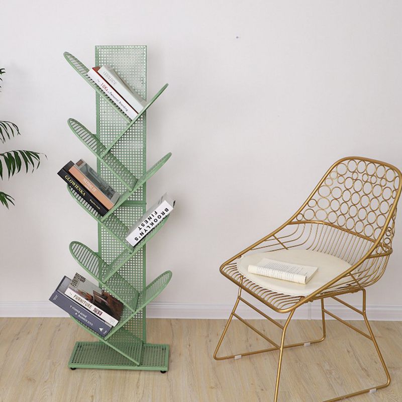 Metal Geometric Bookcase Industrial Book Shelf for Home Office