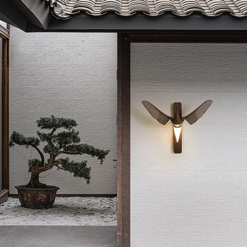 Lámpara de pared en forma de gaviota de estilo diseñador 1 Luz de la sala de estar de la sala de estar Luz montada en la pared