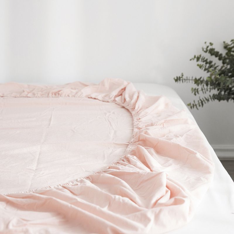 Cotton Sheet Standard Deep Pocket Bed Sheet Plain Weave Fitted Sheet