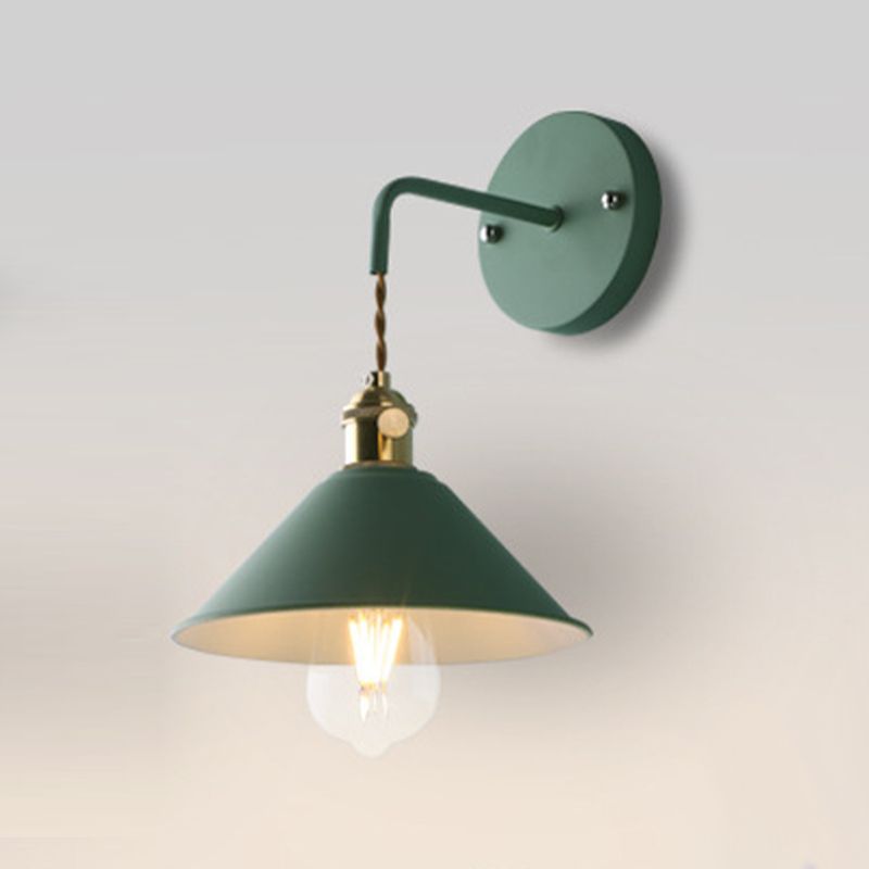 Modern Metal Shade Wall Mounted Lamp Simplicity Colorful Wall Sconce for Sitting Room