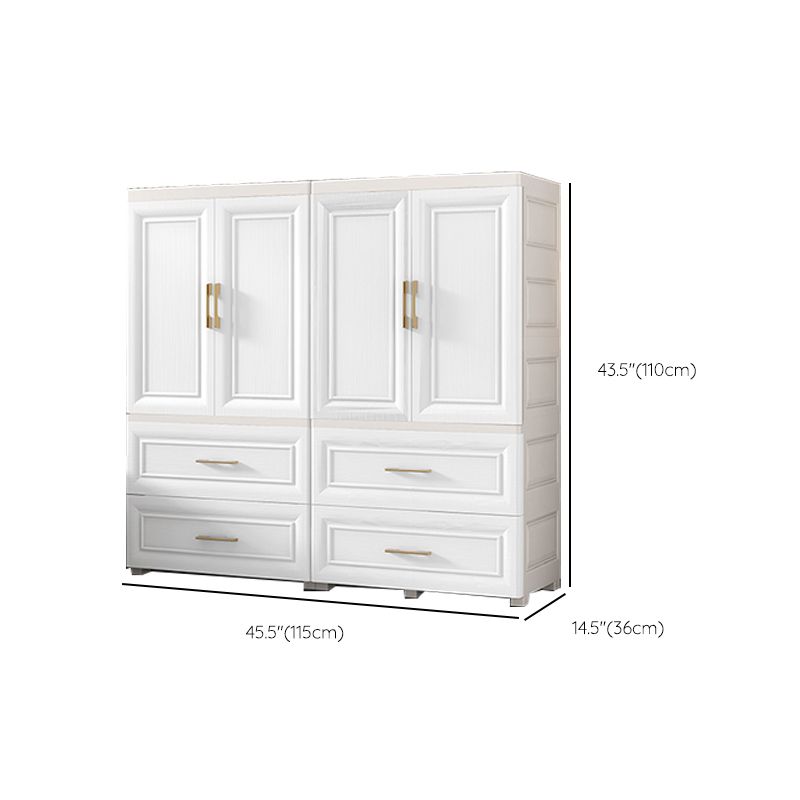 White Storage Cabinet with Drawers Contemporary Plastic Cabinet