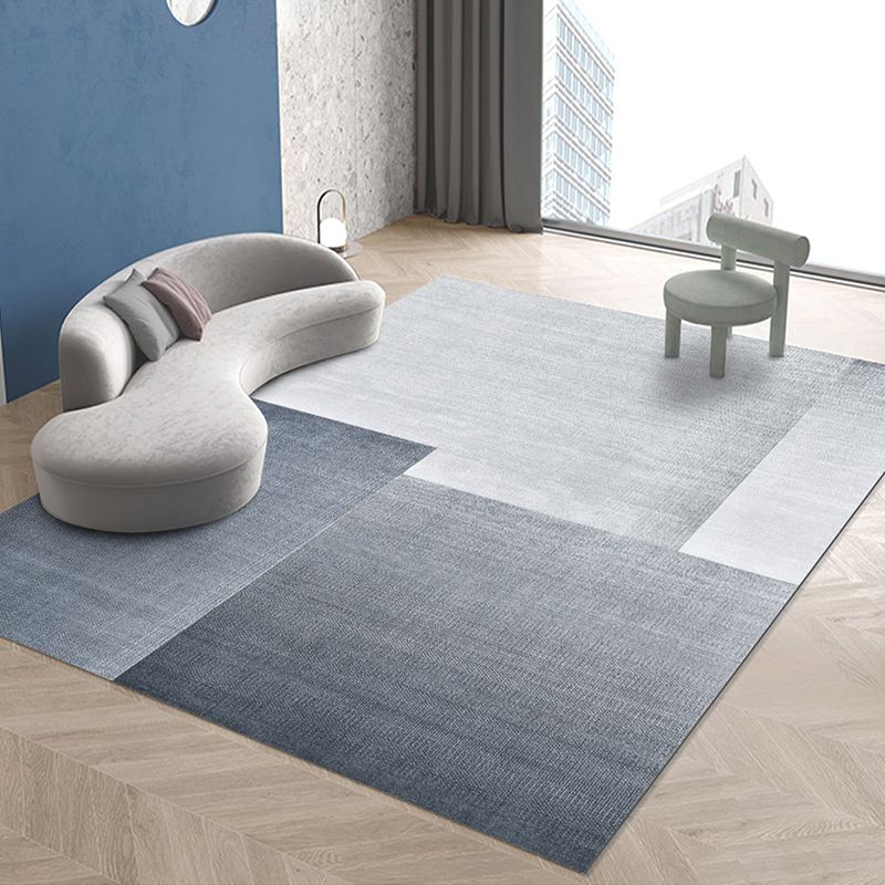 Beige Casual Rug Polyester Striped Rug Stain Resistant Rug for Living Room