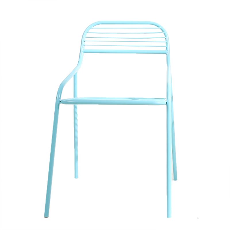 Industrial Outdoors Dining Chairs Metal Stacking Outdoor Bistro Chairs