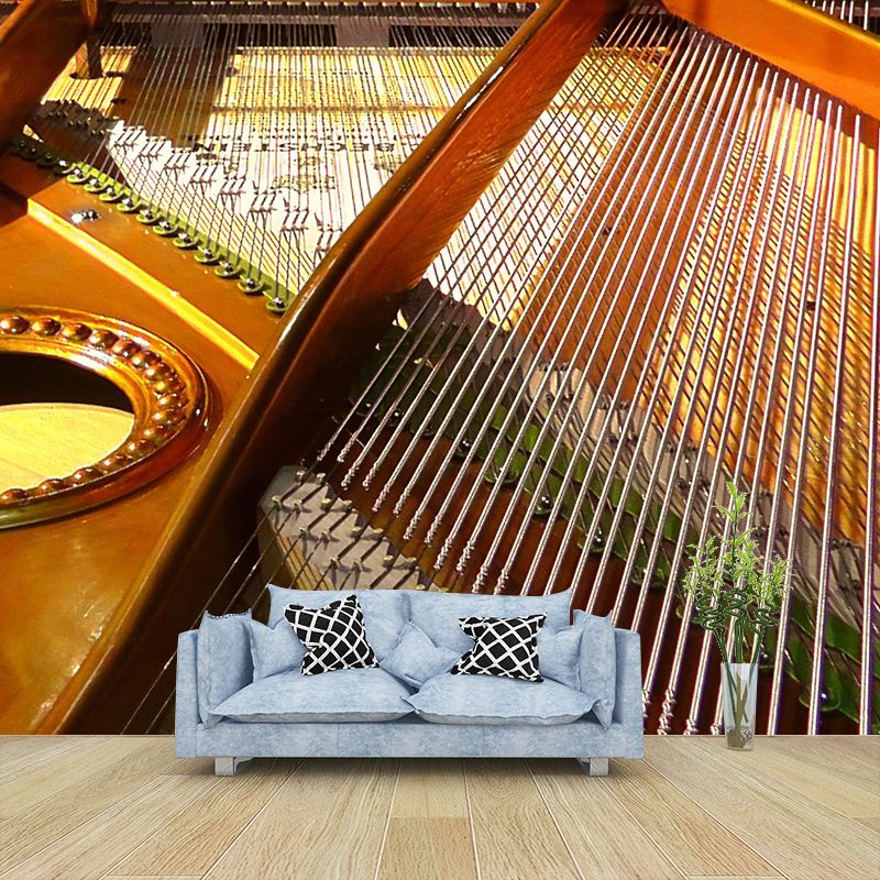Washable Photography Mural Wallpaper Musical Elements Indoor Wall Mural