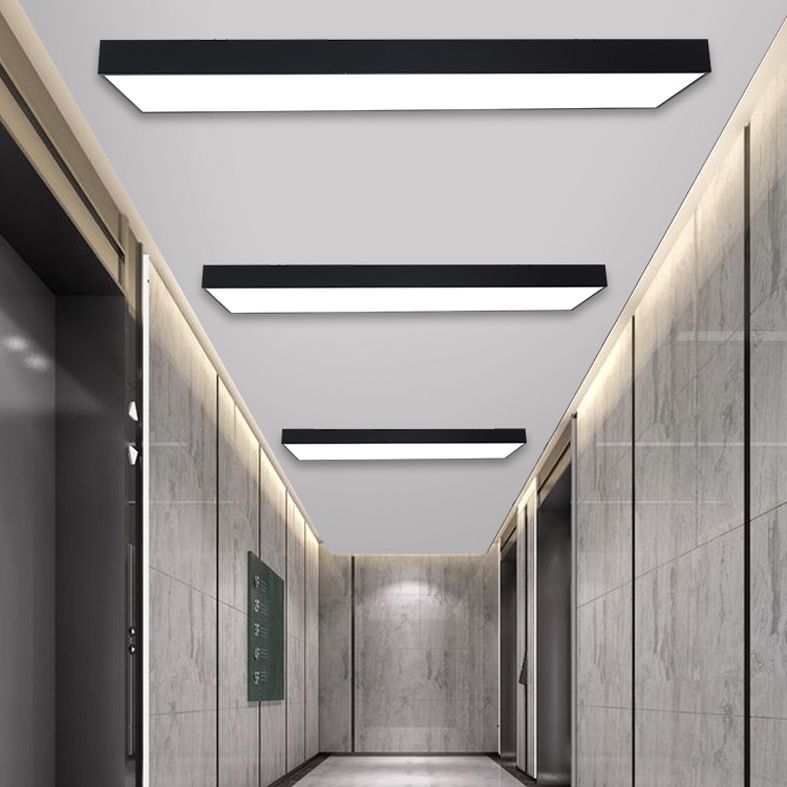 Plafonnier encastré contemporain avec abat-jour en acrylique pour salle de réunion de bureau