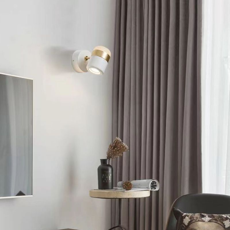 Shaded Wall Mount Light Fixture Simple Metal 1 Light Wall Mount Lamp
