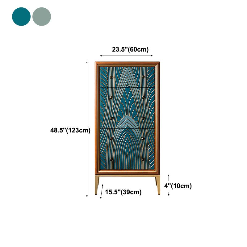 Luxurious Buffet Table Gold Frame Multi Drawer Dining Table for Living Room