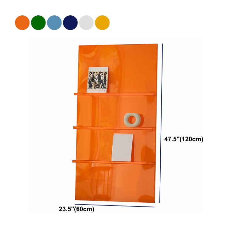 Scandinavian Acrylic Etagere Bookshelf Closed Back Vertical Bookshelf