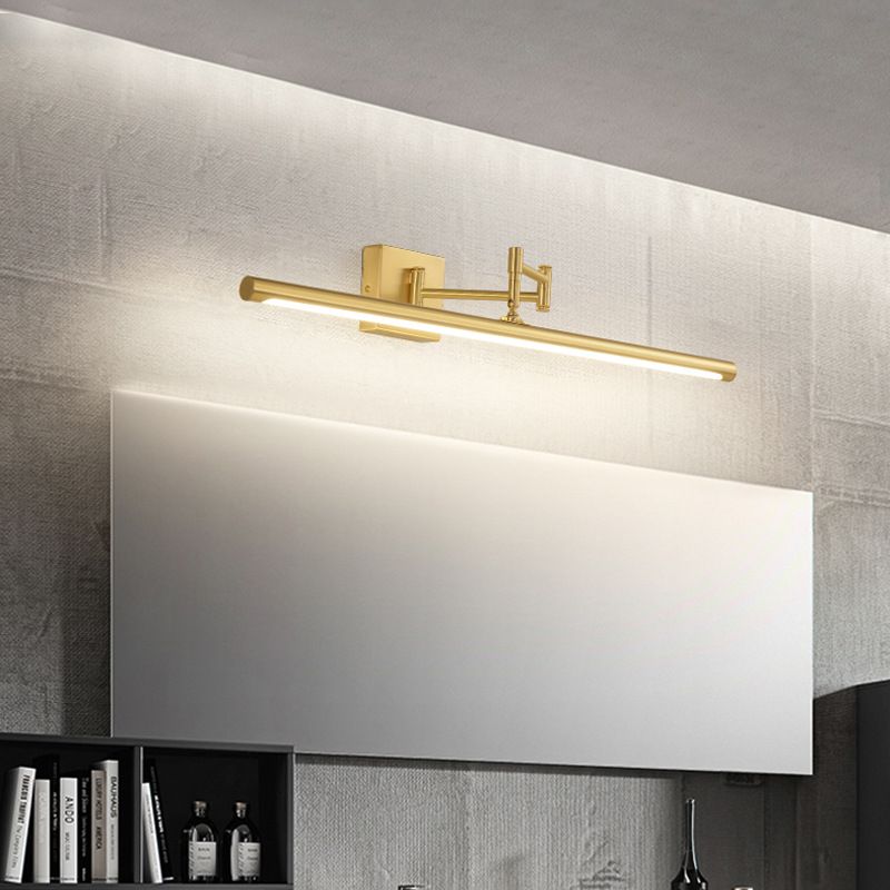 Modern Tube Vanity Lighting Fixtures Crystal 1 Light Vanity Wall Sconce