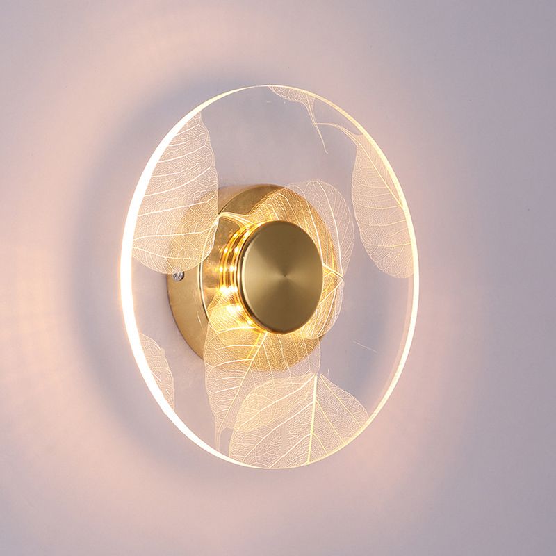Simple Wall Lighting Fixture Circle Wall Light Sconce for Bedroom