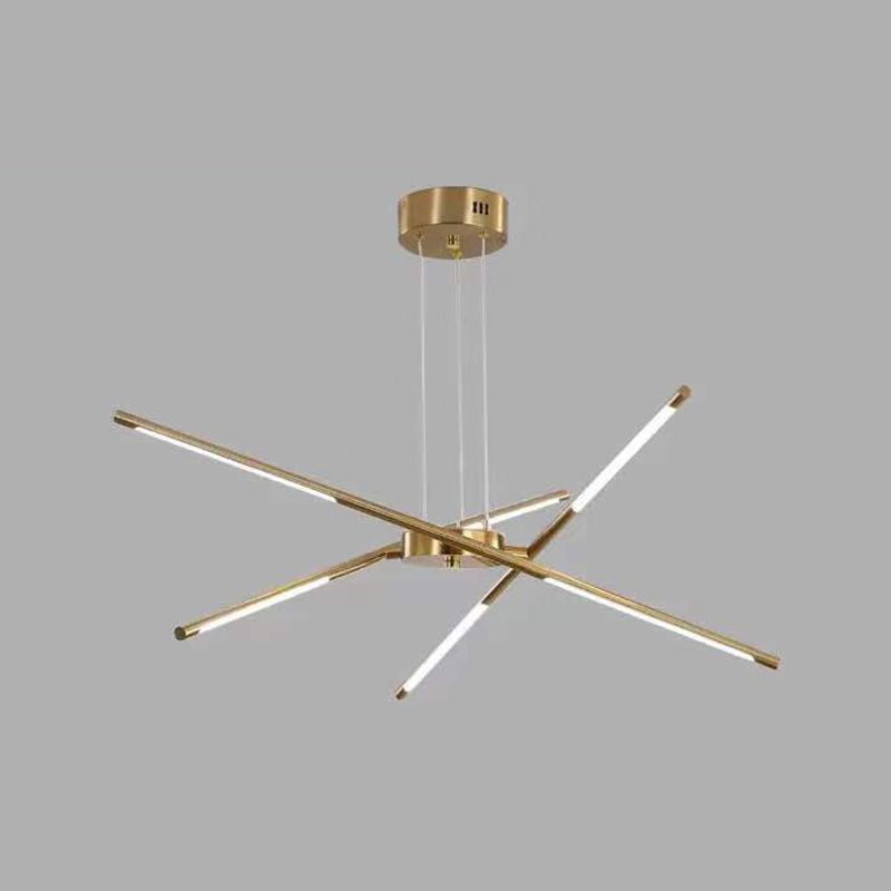 Minimalismo de lámpara de oro Luz Multi Light Light para sala de estar para sala de estar