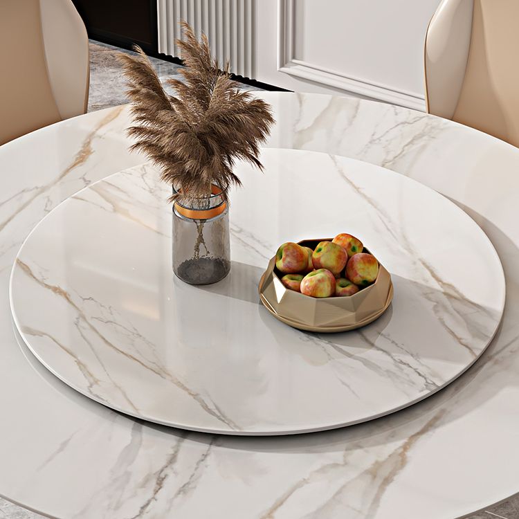 Modern Style Sintered Stone Dining Set Round 1/3/4/5/7 Pieces Dining Set for Home Use