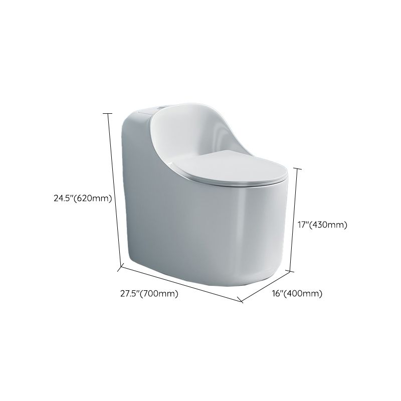 Modern 1-Piece Toilet Bowl Floor Mounted White Urine Toilet for Bathroom