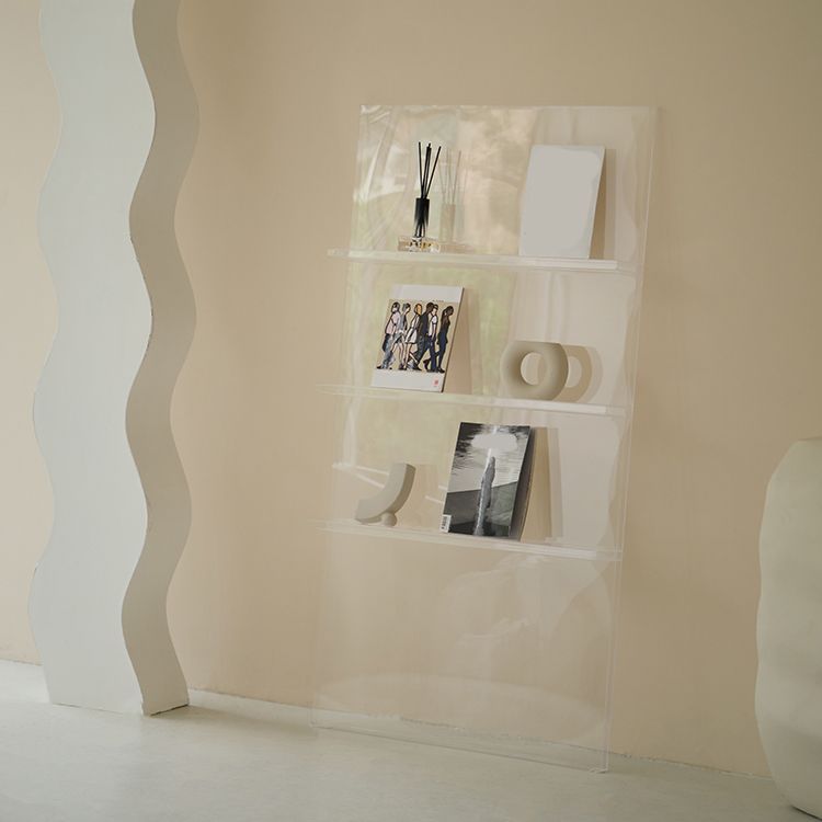 Scandinavian Acrylic Etagere Bookshelf Closed Back Vertical Bookshelf