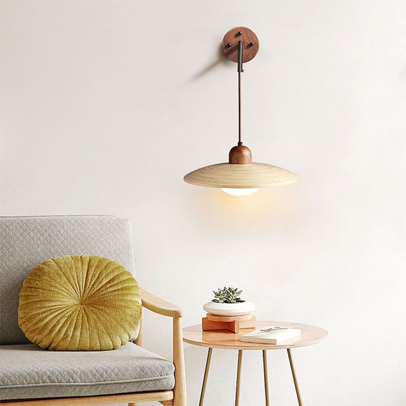 Modern Style Wall Mounted Sconce Wooden Wall Lights for Bedroom