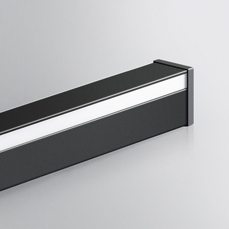 1-Light Linear Wall Mount Light Modern Style Metal Wall Mount Lighting in Black