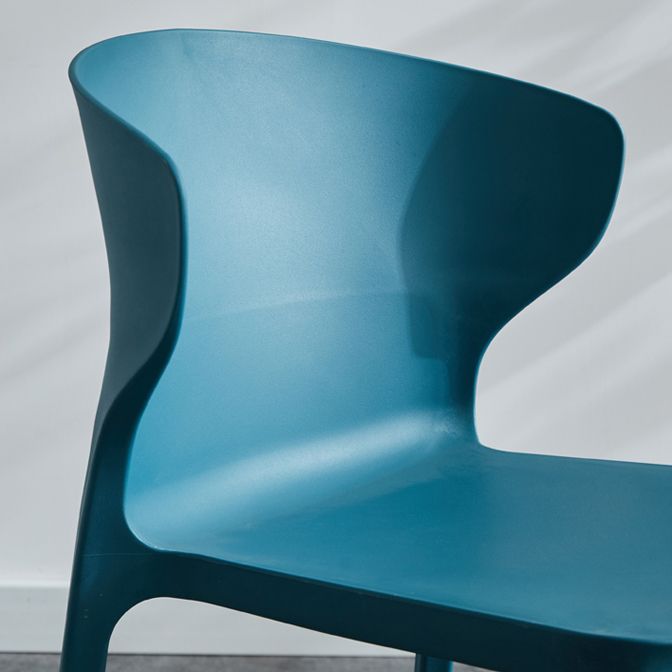 Scandinavian Plastic Side Chair Wingback Dining Kitchen Room Chair