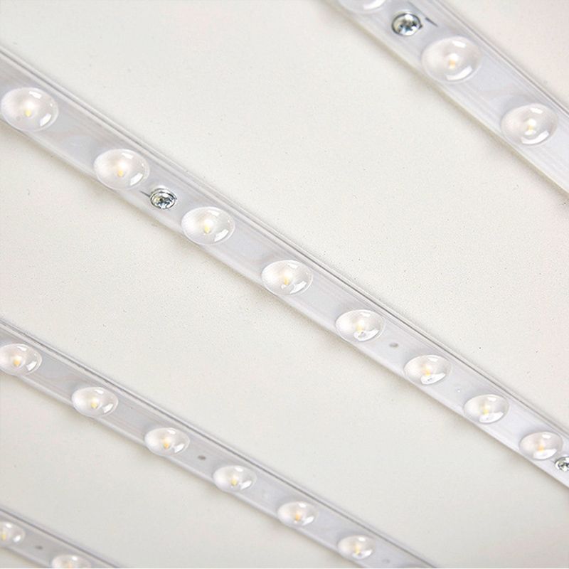 Plafonnier LED encastré de style moderne et minimaliste avec abat-jour en acrylique