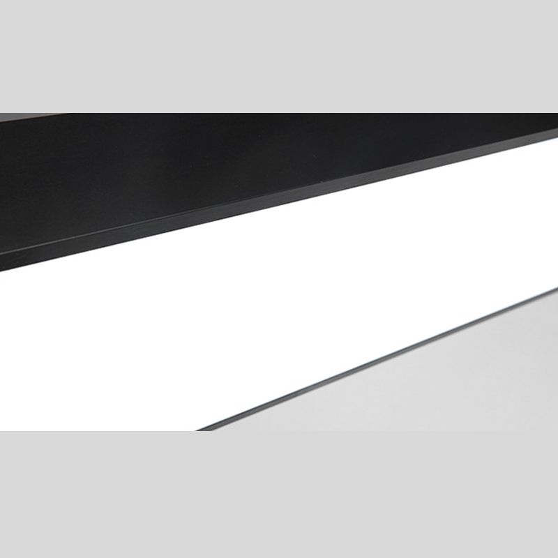 Modern Rectangle Pendant Lighting Fixture Metal Hanging Lamps