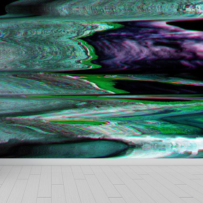 Pastel Color Abstract Mural Wallpaper Illustration Contemporary Stain-Proof Wall Art