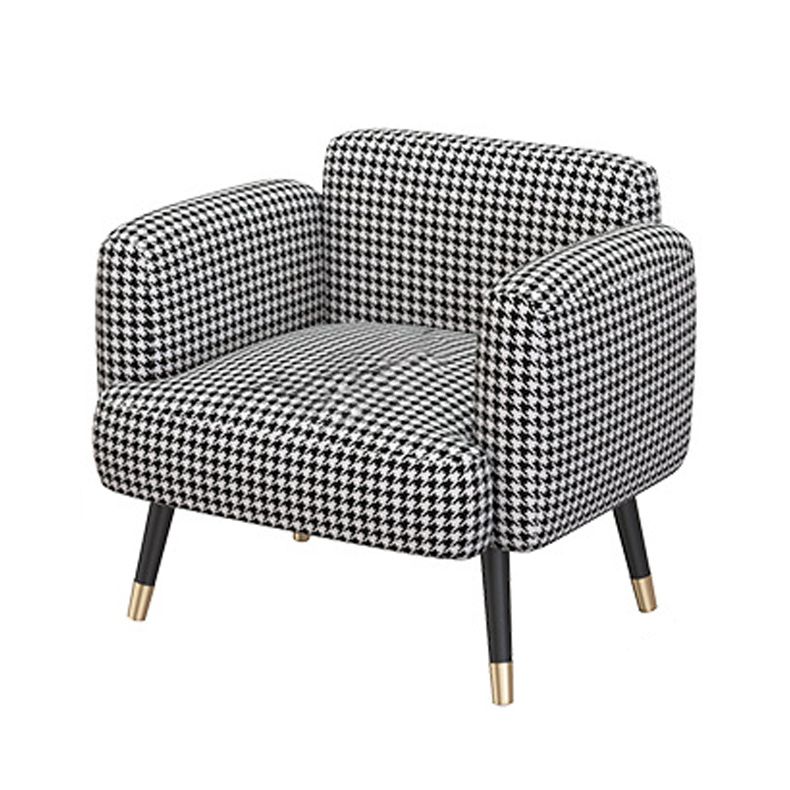 Contemporary Tight Back Sofa with Square Arm for Living Room