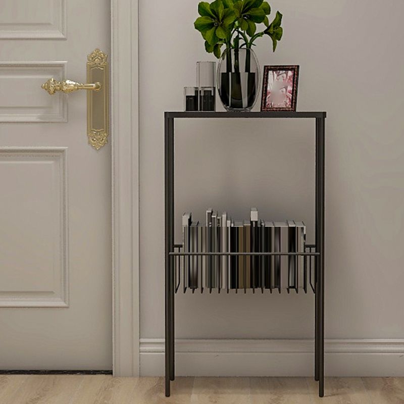 Contemporary 27.6" Tall 4 Legs End Table Rectangular Side Table
