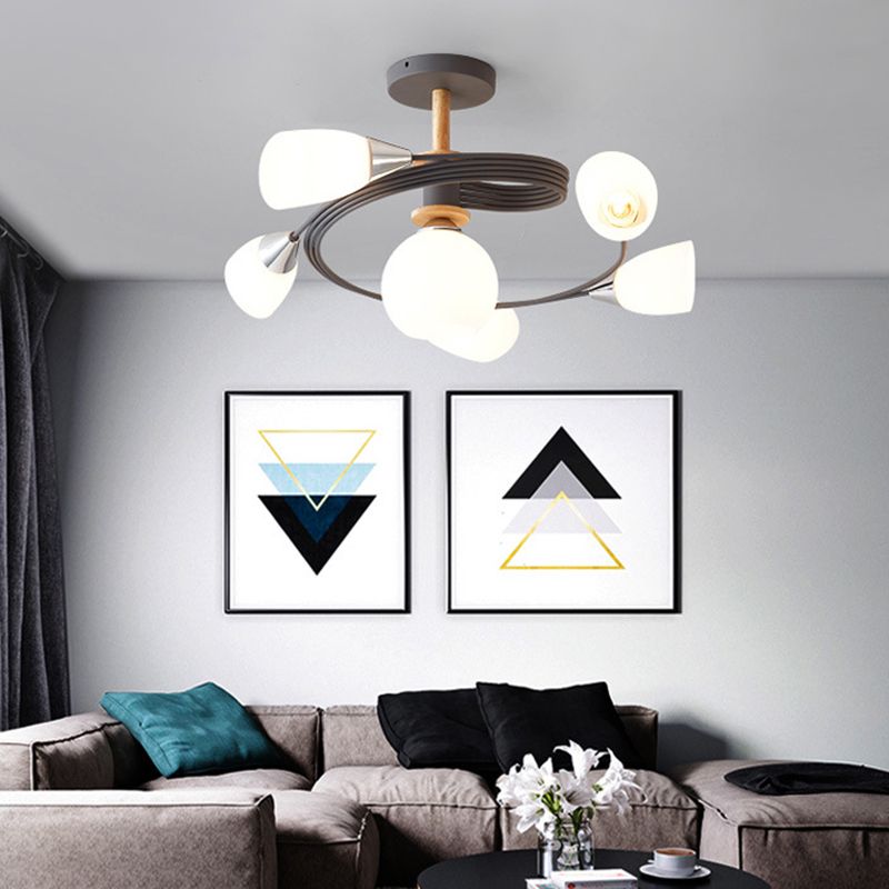 Glasgeometrische Form spüle Deckenleuchte modern