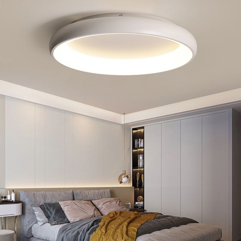 Moderne ronde ringinbouw plafondlamp van metaal