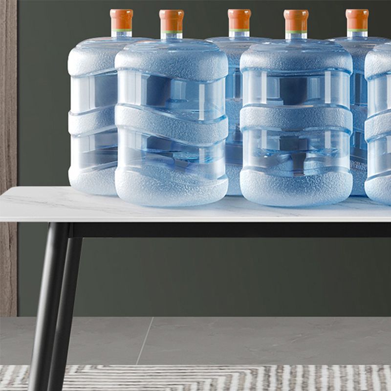 Contemporary Rectangle Bar Table Stone Bar Dining Table with 4 Legs