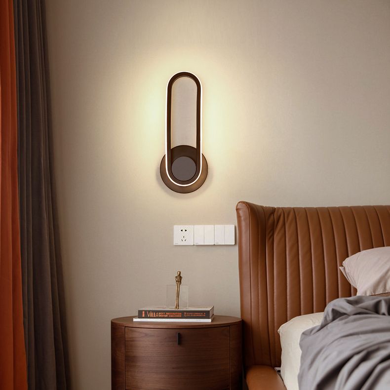 Apliques de pared oblata de estilo minimalista moderno placas de luz