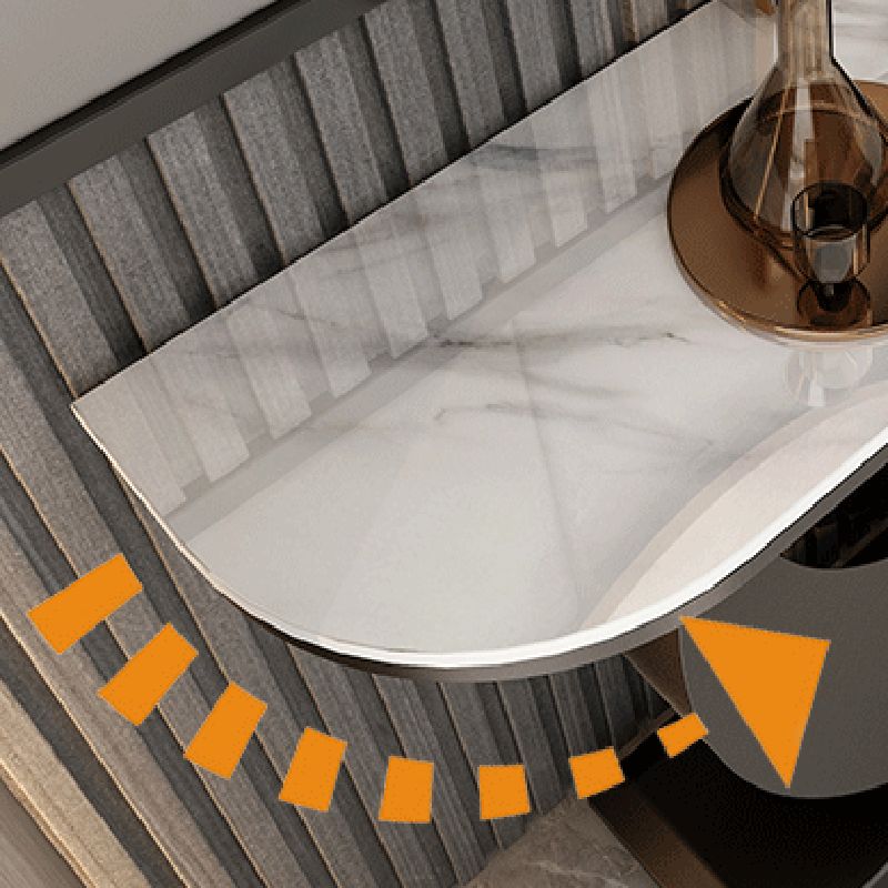 Stain Resistant Slate/metal Glam Abstract Console Table for Hall